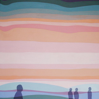 Marisa Fogliarini, “L’attesa”, 2014, acrilico su tela, 100x80 cm