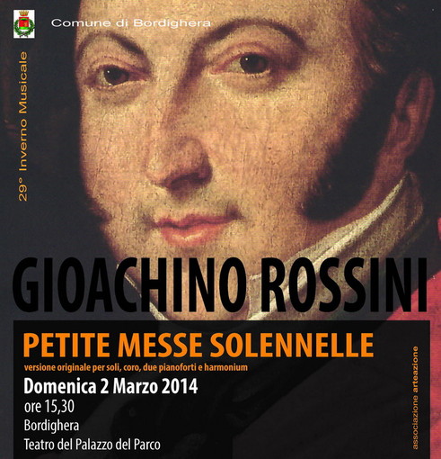 Bordighera: domenica prossima alle 15.30 al Palazzo del Parco la 'Petite Messe Solennelle' di Rossini