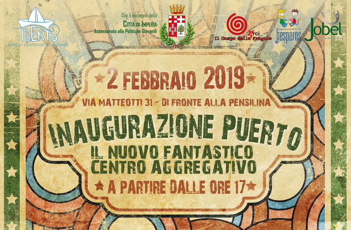 Imperia: sabato l'inaugurazione ufficiale di Puerto, l'assessore Volpe "Essenziale ascoltare la voce dei giovani"