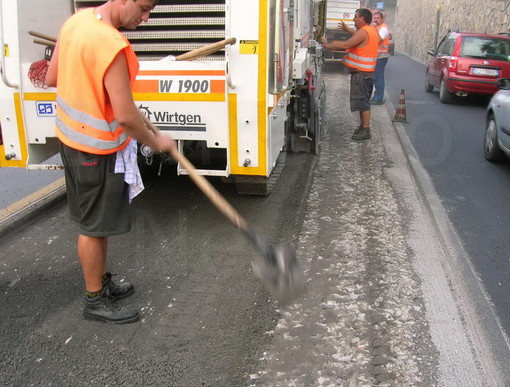 Sanremo: serie di lavori da domani e per i prossimi 10 giorni con asfaltatura di diverse strade