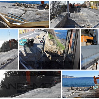 Sanremo: iniziati i lavori per il ripristino di via al Mare a Bussana, prime ruspe all'opera (Foto) Sanremo: iniziati i lavori per il ripristino di via al Mare a Bussana, prime ruspe all'opera (Foto)