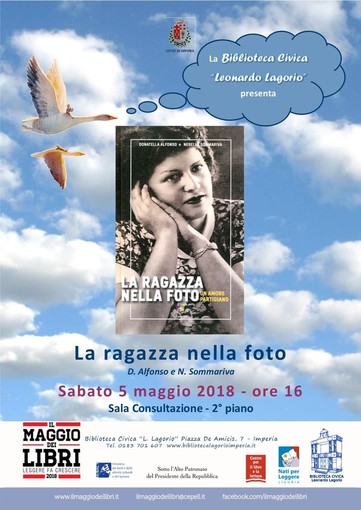 Imperia: sabato prossimo la presentazione libro "La ragazza nella foto, un amore partigiano"
