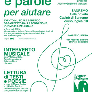 Sanremo, musica e solidarietà al Casinò: evento benefico a sostegno di AISLA