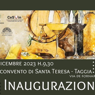 Taggia: all’ex convento di Santa Teresa inaugurazione biblioteca del Centro Internazionale di Studi per la Storia della Vite e del Vino Taggia: all’ex convento di Santa Teresa inaugurazione biblioteca del Centro Internazionale di Studi per la Storia della Vite e del Vino