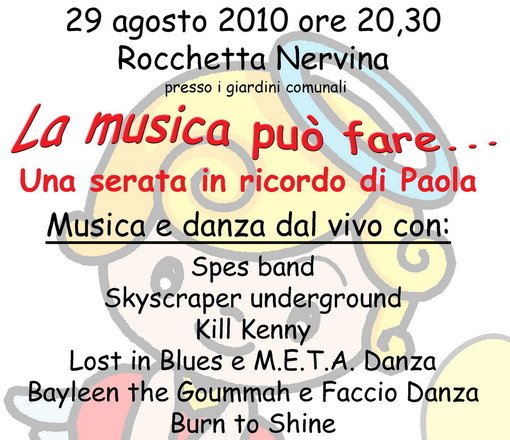 Rocchetta Nervina: domenica serata di beneficenza in ricordo di Paola Basso