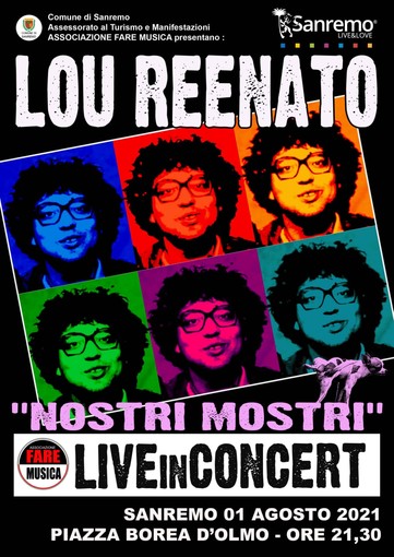 Sanremo: questa sera in piazza Borea d'Olmo il grande ritorno di Lou Reenato a 28 anni dall'ultimo concerto (Video)