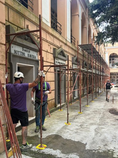Ventimiglia, al via i lavori sulla facciata interna del cimitero di Roverino: nuovo intervento da 35mila euro