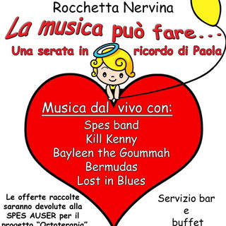 Rocchetta Nervina: questa sera appuntamento con la beneficienza in 'La musica può fare...'