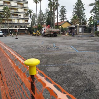 I lavori in piazza della Stazione I lavori in piazza della Stazione