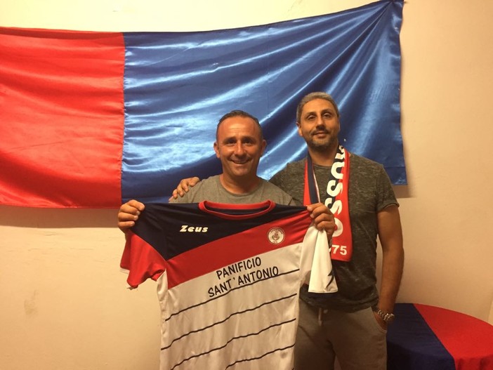 Mister Carmelo Luci con il Presidente del Camporosso Ernesto Demme