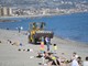 I lavori sulla spiaggia di Bussana