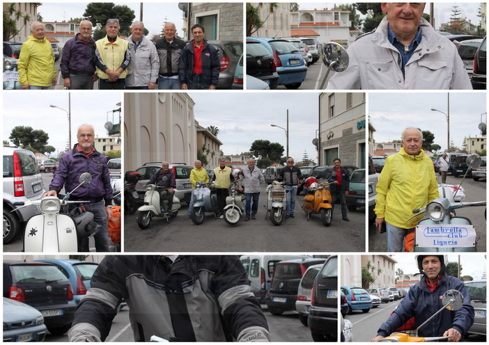 I 'lambrettisti' in partenza