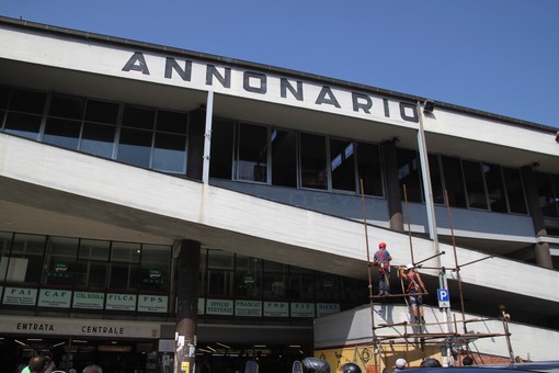 I lavori al Mercato Annonario I lavori al Mercato Annonario