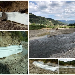 Camporosso: quasi ultimati i primi lavori a protezione del Nervia dalla discarica in regione Canei (Foto)