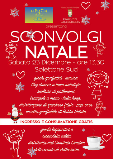 Vallecrosia: l'associazione “La mia città” organizza l'evento “Sconvolgi il Natale” con tanti giochi ed eventi per i più piccoli Vallecrosia: l'associazione “La mia città” organizza l'evento “Sconvolgi il Natale” con tanti giochi ed eventi per i più piccoli