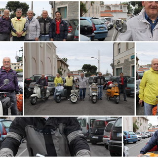 I 'lambrettisti' in partenza