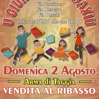 Arma di Taggia: shopping e saldi domenica con “U giurnu du rebaxiu”