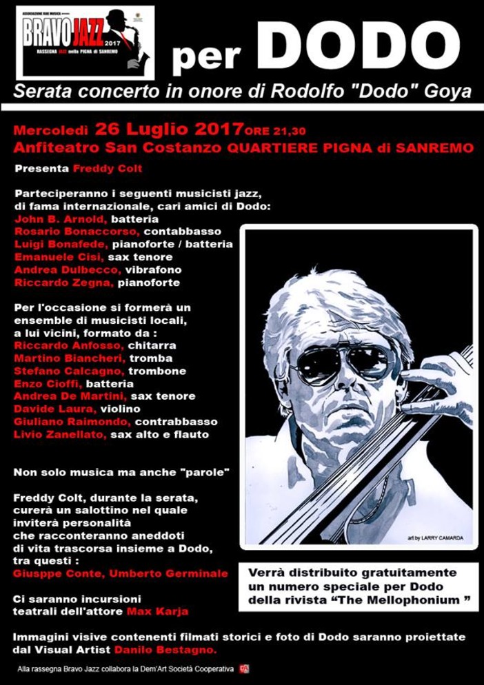 Un ritratto di Dodo Goya firmato Larry Camarda