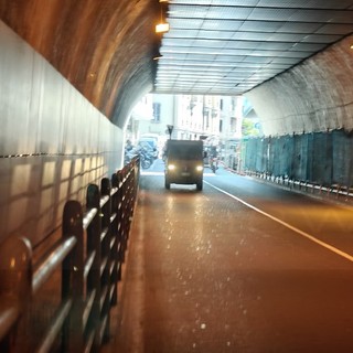 Sanremo: anche questa settimana i lavori notturni in Galleria Francia, interventi ormai alle battute finali