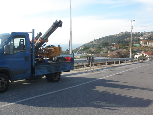 Il nuovo guard rail di via Padre Semeria