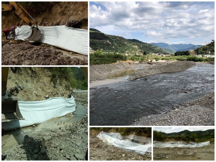 Camporosso: quasi ultimati i primi lavori a protezione del Nervia dalla discarica in regione Canei (Foto) Camporosso: quasi ultimati i primi lavori a protezione del Nervia dalla discarica in regione Canei (Foto)