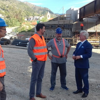 I lavori sul Bevera nell'ottobre scorso