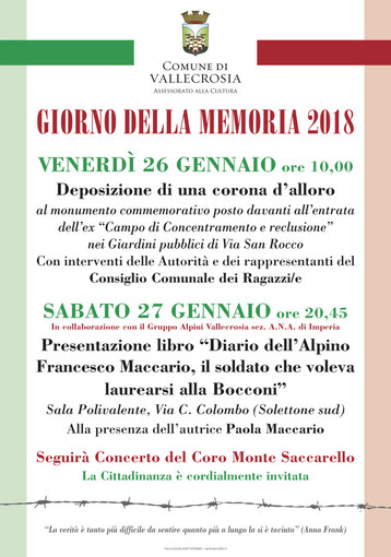Vallecrosia: domani la deposizione di una corona d'alloro al monumento commemorativo posto davanti all’entrata dell’ex “Campo di Concentramento e reclusione”