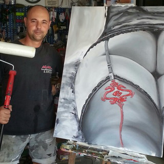 Il pittore di Ospedaletti Luca Colombo a dicembre alla 'Biennale Europea' di Parigi