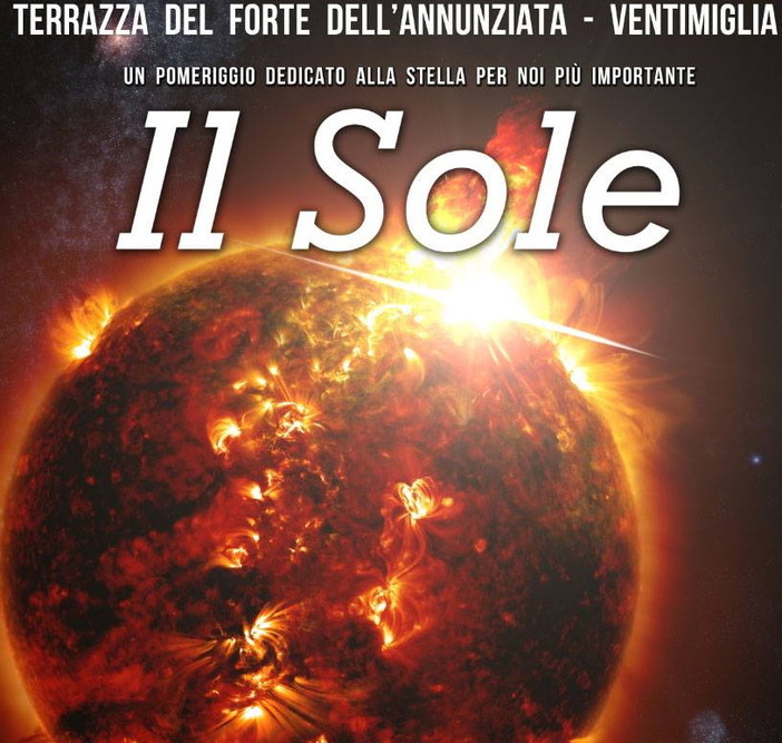 Ventimiglia: domenica un pomeriggio 'astronomico' dedicato al Sole con l'associazione 'Stellaria'