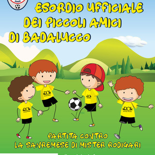 Calcio: sabato partita d'esordio per i piccoli amici della ASD Badalucco