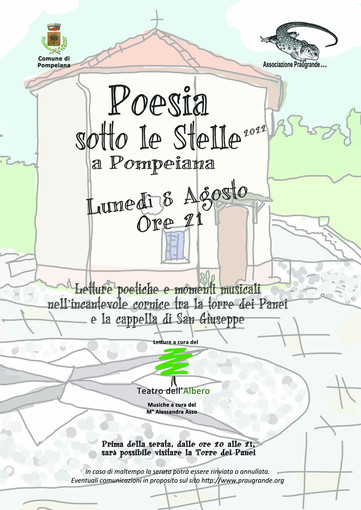 Pompeiana: lunedì appuntamento con la 7ª edizione di “Poesia sotto le stelle”