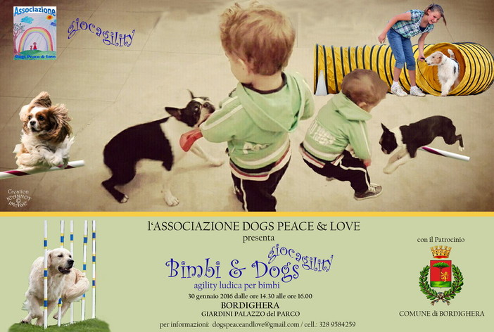 Bordighera: rinviato a sabato 27 febbraio l'evento 'Bimbi &amp; Dogs - GioAgility'
