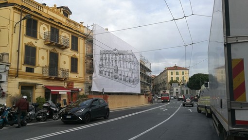 Sanremo: iniziati i lavori di ristrutturazione dell'ex hotel Bononia, in arrivo nuovi appartamenti (Foto)