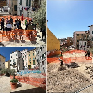 Le immagini da piazza Santa Brigida