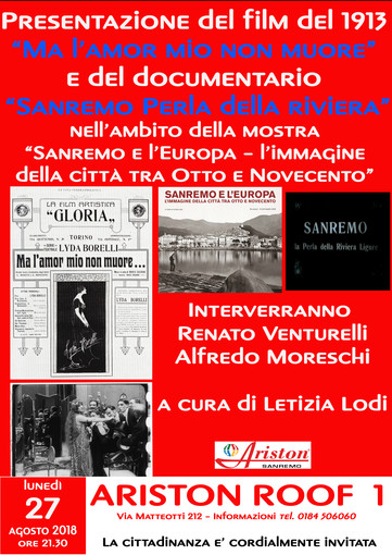 Sanremo: Renato Venturelli presenta all’Ariston “Ma l’amor mio non muore” Sanremo: Renato Venturelli presenta all’Ariston “Ma l’amor mio non muore”