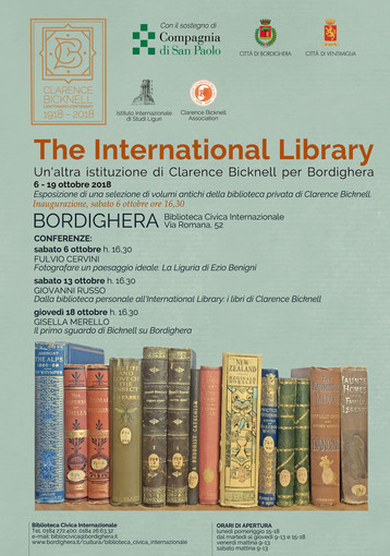 Bordighera: dal 6 al 19 ottobre un'esposizione di alcuni volumi antichi  di Clarence Bicknell