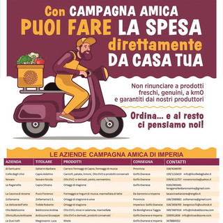 Emergenza coronavirus: arriva il servizio a domicilio ‘agricolo’ con Campagna Amica Liguria
