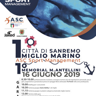 Il 16 giugno si terrà il 1° Miglior Marino città di Sanremo - 1° Memorial M. Antellini Il 16 giugno si terrà il 1° Miglior Marino città di Sanremo - 1° Memorial M. Antellini