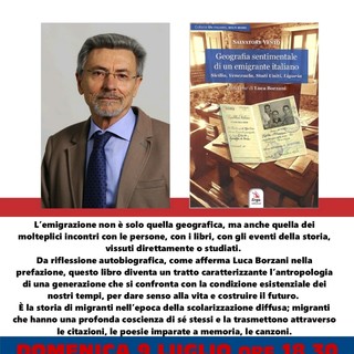"Geografia sentimentale di un emigrante italiano", a Sanremo la presentazione del libro di Salvatore Vento