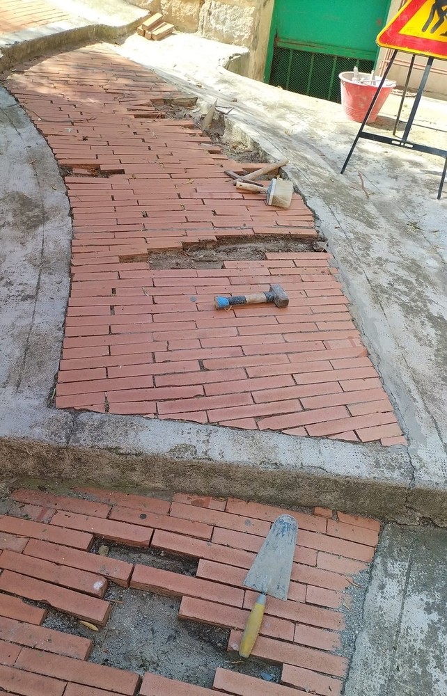 I lavori in salita San Bernardo