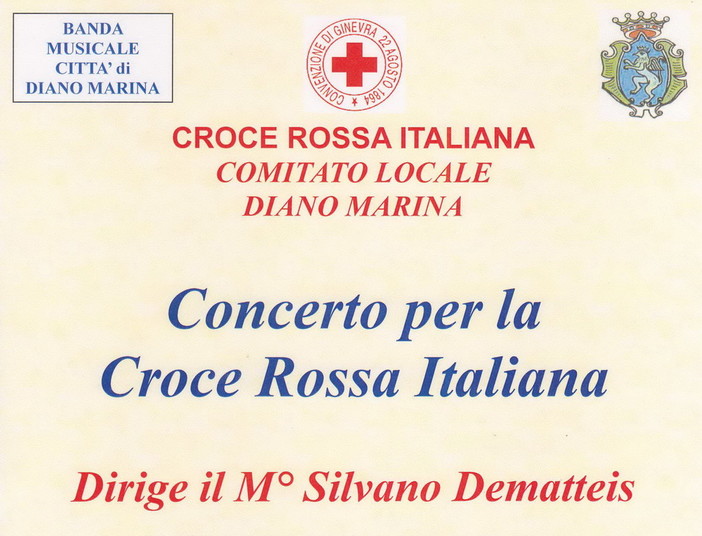 Diano Marina: domani sera a Villa Scarsella un concerto in favore della Croce Rossa Italiana Diano Marina: domani sera a Villa Scarsella un concerto in favore della Croce Rossa Italiana
