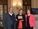 Natalia Cattelani riceve una targa al Casinò di Sanremo con a destra Alessandra Terzolo, assessore cultura comune di Acqui Terme e a sinistra Claudio Porchia presidente Associazione Ristoranti della Tavolozza