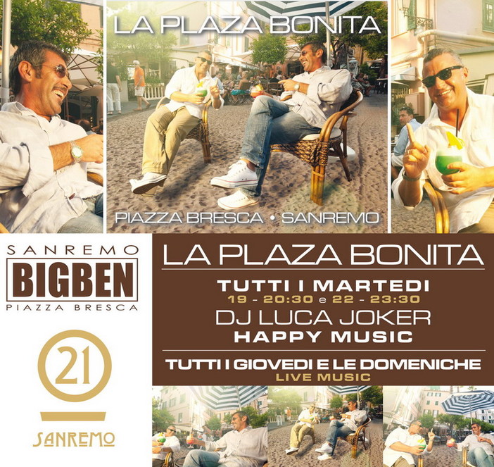 Sanremo: il martedì, giovedì e domenica in piazza Bresca c'è la 'Plaza Bonita'