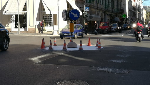 Sanremo: al via stamane i lavori per ridisegnare i parcheggi e la viabilità in centro, corso Matuzia e San Martino (Foto)