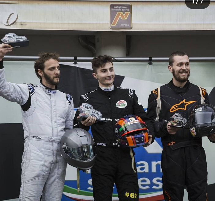 Tre piloti sanremesi al campionato italiano 'Legend Cars': vince Kevin Liguori, bene anche il papà Vinicio e Danilo Laura