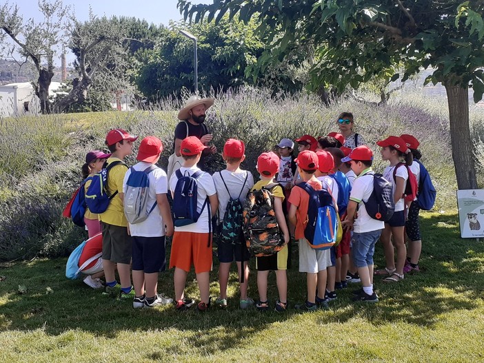 Lezione naturalistica all'aperto per i bambini della scuola primaria di Pontedassio (Foto) Lezione naturalistica all'aperto per i bambini della scuola primaria di Pontedassio (Foto)