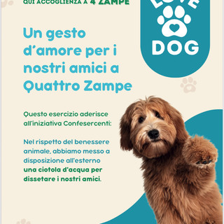 Benessere degli animali, Confesercenti lancia la campagna "Love Dog Qui accoglienza a 4 zampe"