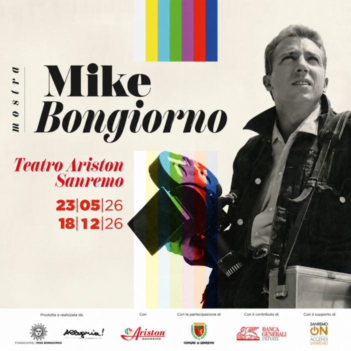 A Sanremo la mostra “Mike Bongiorno. L’uomo, il mito” prorogata fino al 18 dicembre A Sanremo la mostra “Mike Bongiorno. L’uomo, il mito” prorogata fino al 18 dicembre
