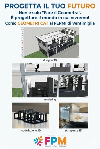Dal tecnigrafo alla realtà virtuale: il C.A.T. del Fermi di Ventimiglia forma i professionisti che progettano il futuro Dal tecnigrafo alla realtà virtuale: il C.A.T. del Fermi di Ventimiglia forma i professionisti che progettano il futuro