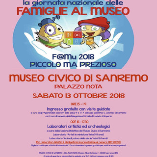Sanremo: sabato i ragazzi del Liceo “Colombo” faranno da ciceroni per la Giornata nazionale delle famiglie al museo